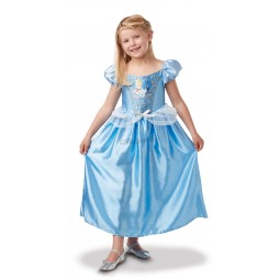 Cinderella Big Print Classic Prinzessin Kleid Kinder Kostüm Disney 